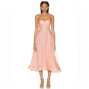 ZIMMERMANN wonderland corset floral dress